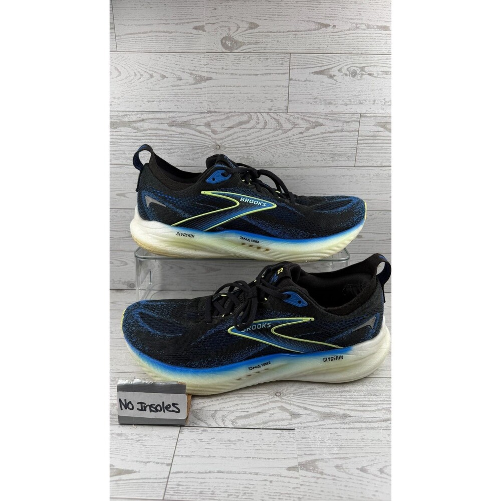 Brooks Glycerin 22 110445-1D-002 Black Cobalt 11D Men Sneaker Running Shoes #141